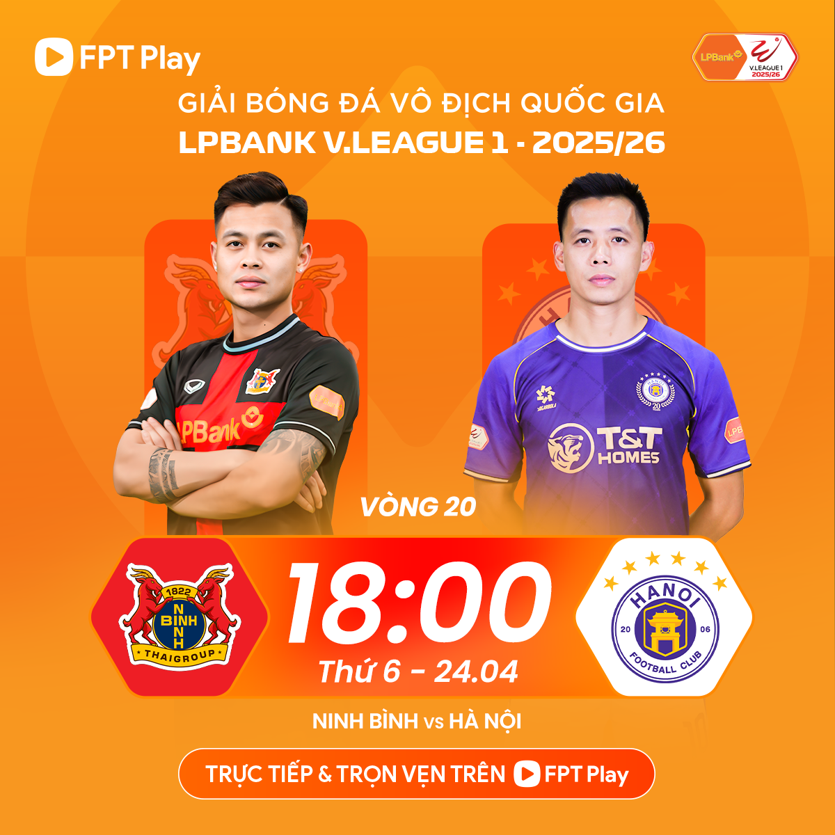 Ninh Bình FC chạm trán Hà Nội FC: Đại chiến vì tốp 3 - Ảnh 1.