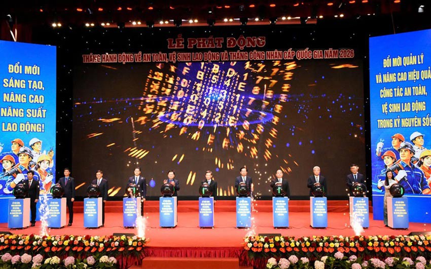 Phát động Tháng An toàn, vệ sinh lao động và Tháng Công nhân năm 2026