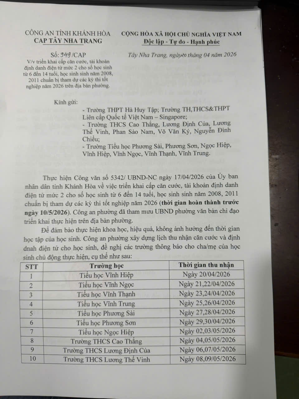 Quá tải làm căn cước cho học sinh - Ảnh 6.
