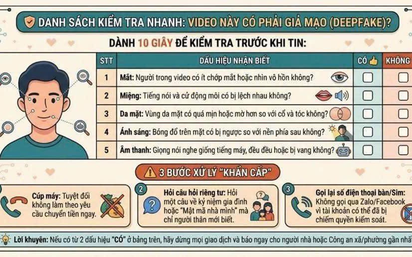 Công an TPHCM chỉ cách nhận diện video deepfake, người dân cần biết