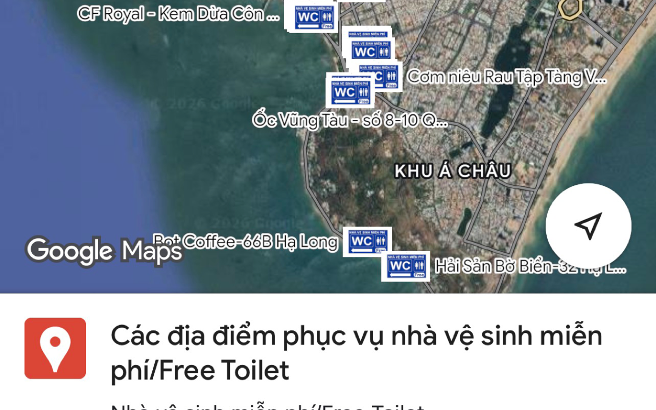 Vũng Tàu công bố danh sách bãi giữ xe, nhà vệ sinh miễn phí phục vụ du khách, xem tại đây