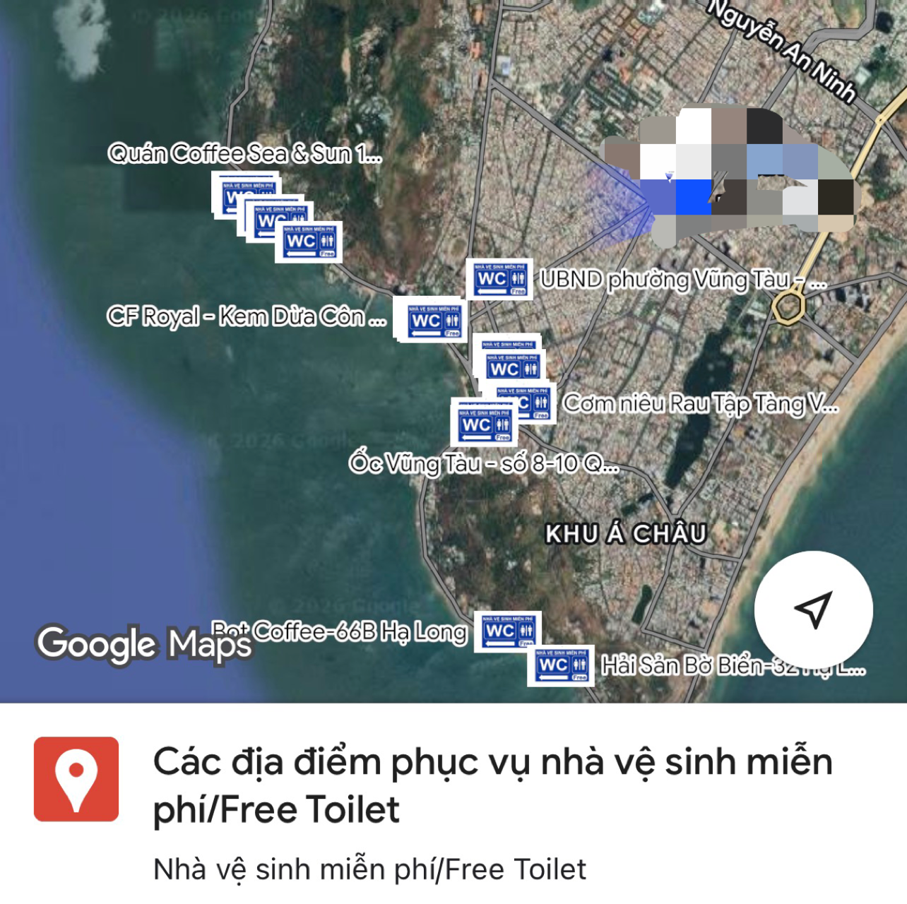 Phường Vũng Tàu công bố bãi giữ xe, điểm nhà vệ sinh miễn phí phục vụ du khách - Ảnh 2.