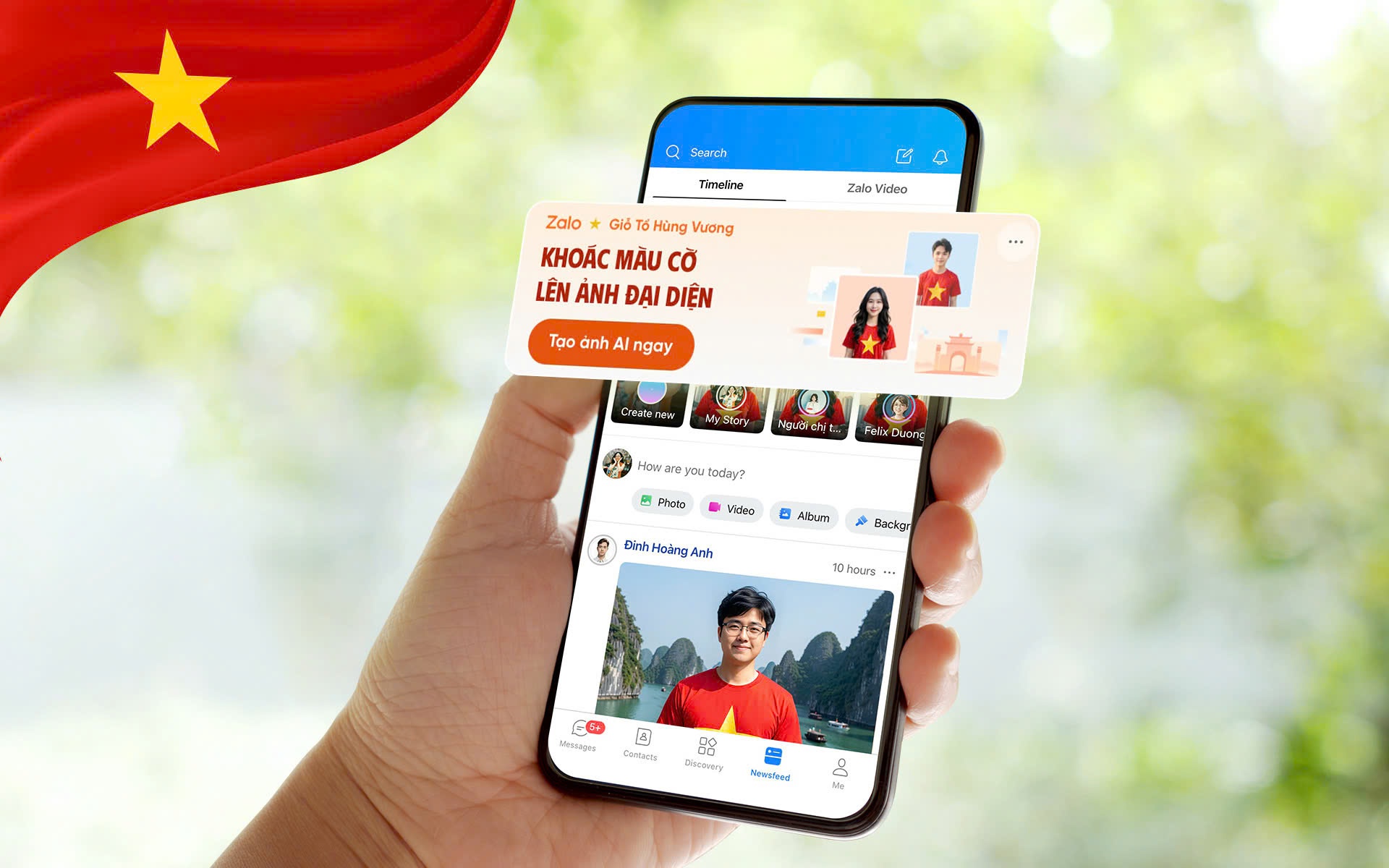 Zalo kết hợp AI lan tỏa tinh thần Việt