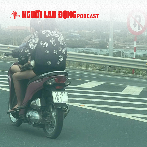 Xử phạt thiếu nữ phóng xe máy ngược chiều ở làn 100 km/giờ trên cao tốc