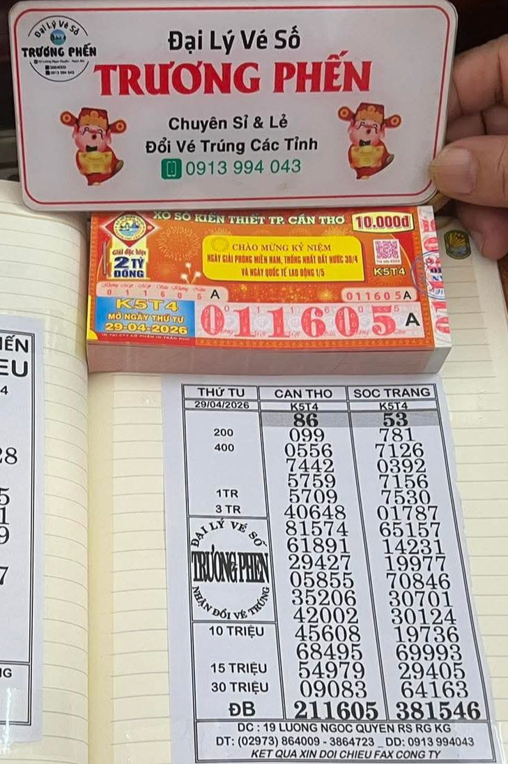 Sáng 30-4, lộ diện nơi bán trúng nguyên cây 160 vé xổ số miền Nam - Ảnh 2.
