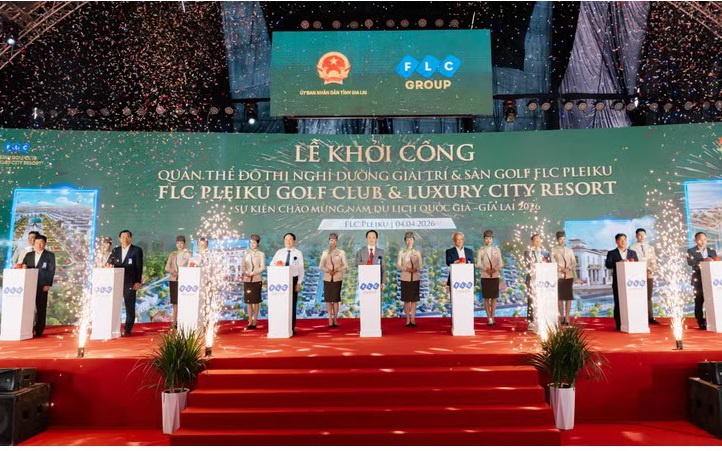 FLC khởi công quần thể đô thị nghỉ dưỡng – sân golf gần 20.000 tỉ đồng tại Gia Lai