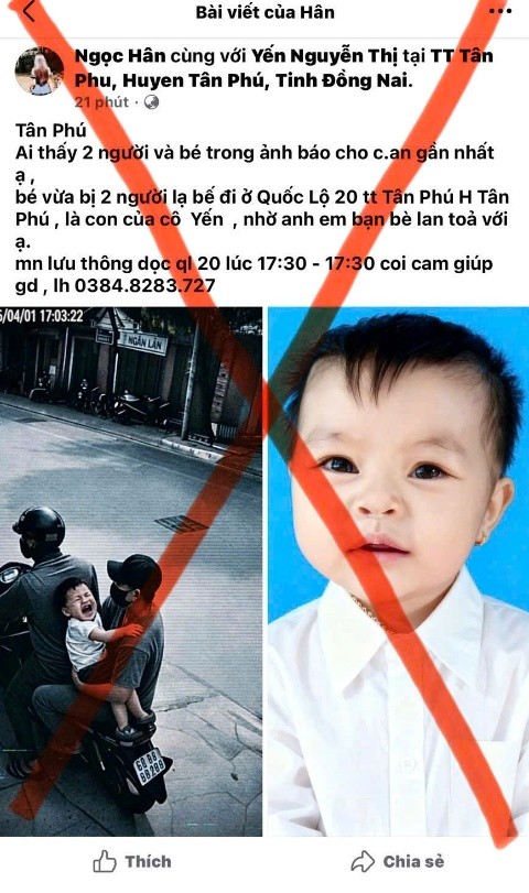 Thực hư tin b&eacute; g&aacute;i bị bắt c&oacute;c ở Đồng Nai: C&ocirc;ng an l&ecirc;n tiếng - Ảnh 1.