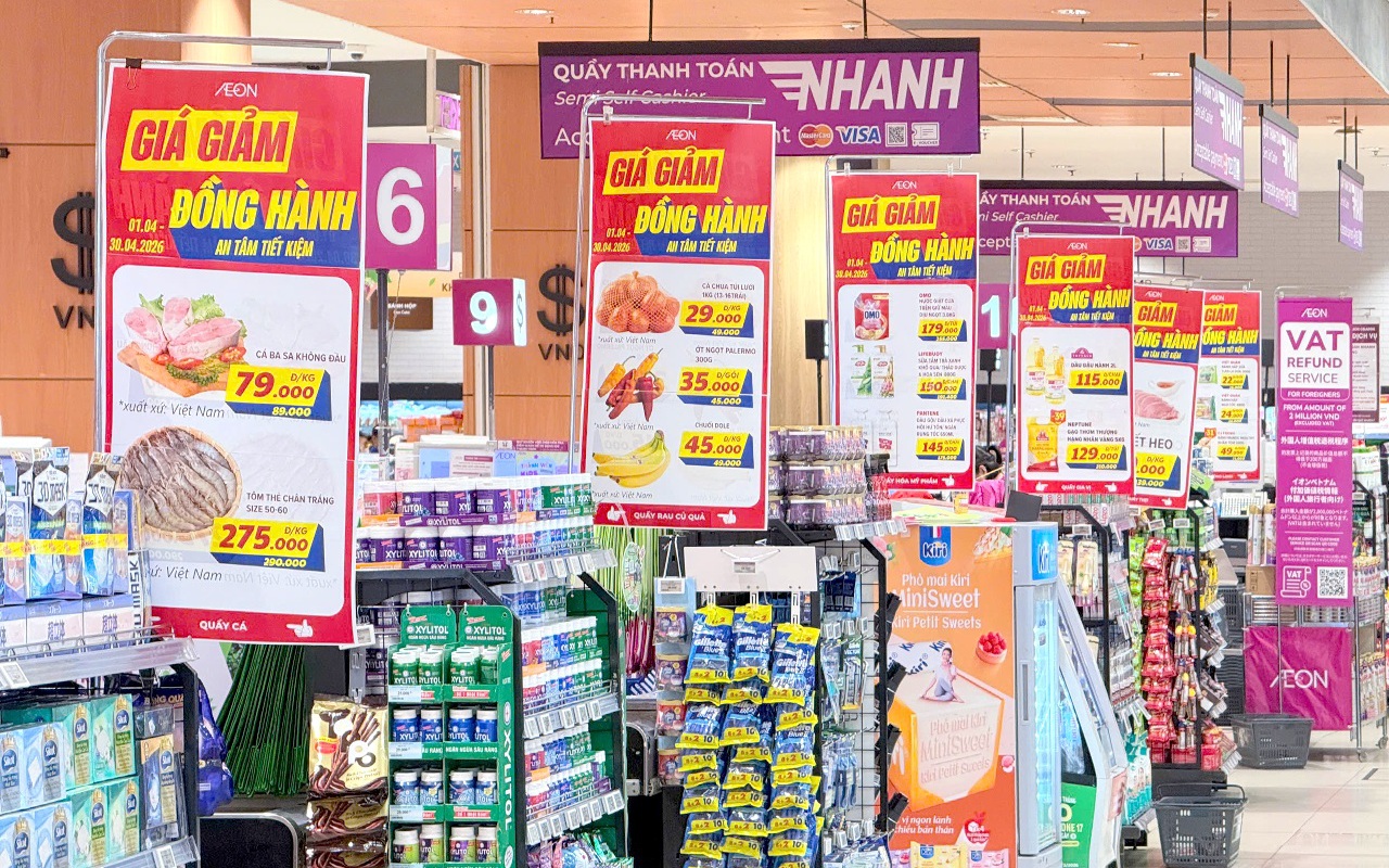 AEON giữ giá ổn định, san sẻ áp lực chi phí cùng khách hàng