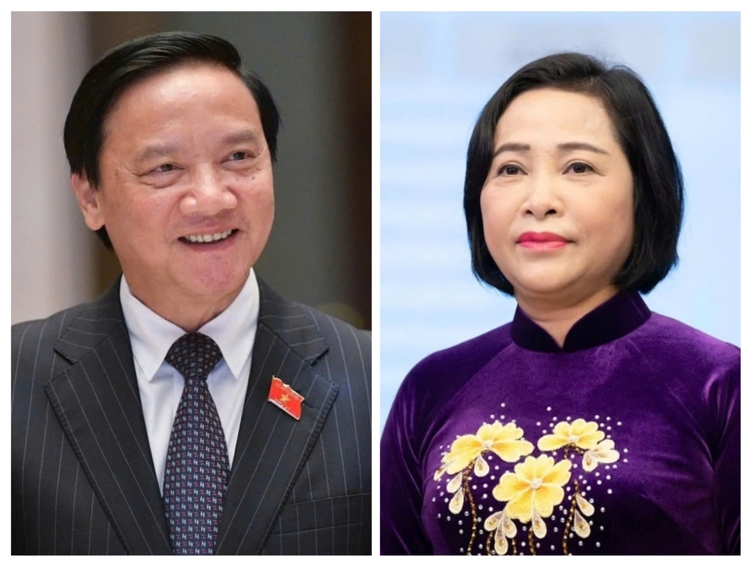 Ông Nguyễn Khắc Định và bà Nguyễn Thị Thanh tái đắc cử Phó Chủ tịch Quốc hội khóa XVI - Ảnh 1.