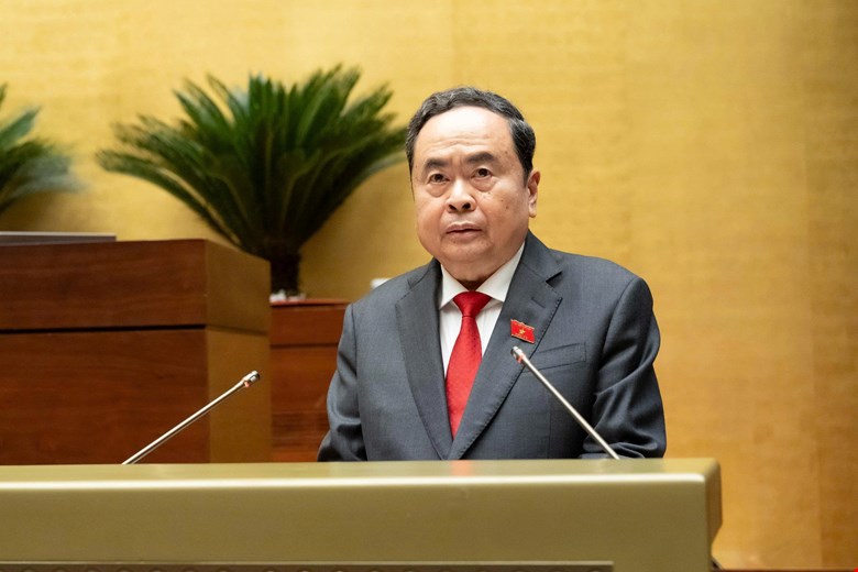 Chủ tịch Quốc hội Trần Thanh Mẫn khai mạc kỳ họp thứ nhất Quốc hội kh&oacute;a XVI - Ảnh 1.