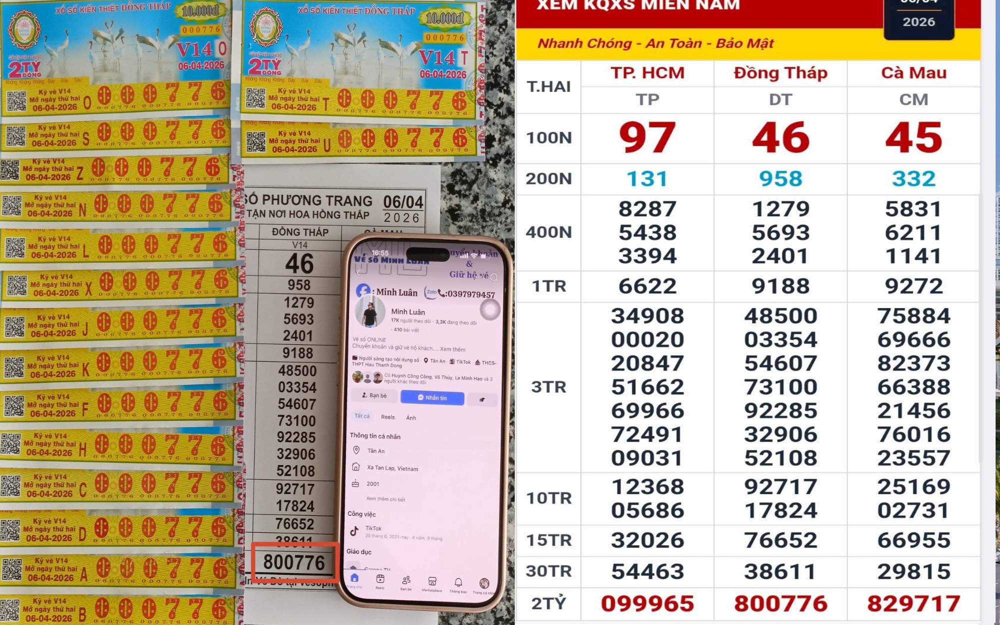 Sáng sớm 7-4, lộ diện nhiều người trúng thưởng xổ số miền Nam