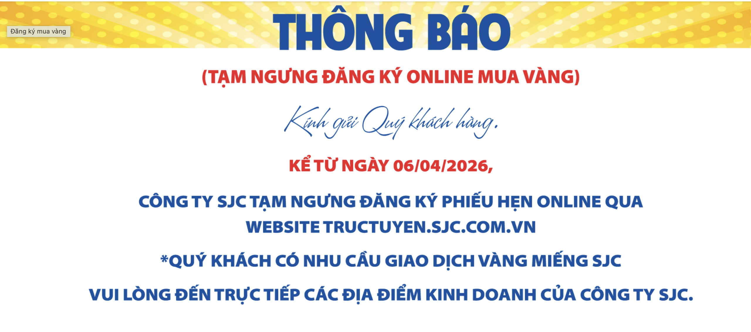 Gi&aacute; v&agrave;ng SJC tăng trở lại ng&agrave;y 6 - 4 v&agrave; th&ocirc;ng b&aacute;o quan trọng từ SJC - Ảnh 3.