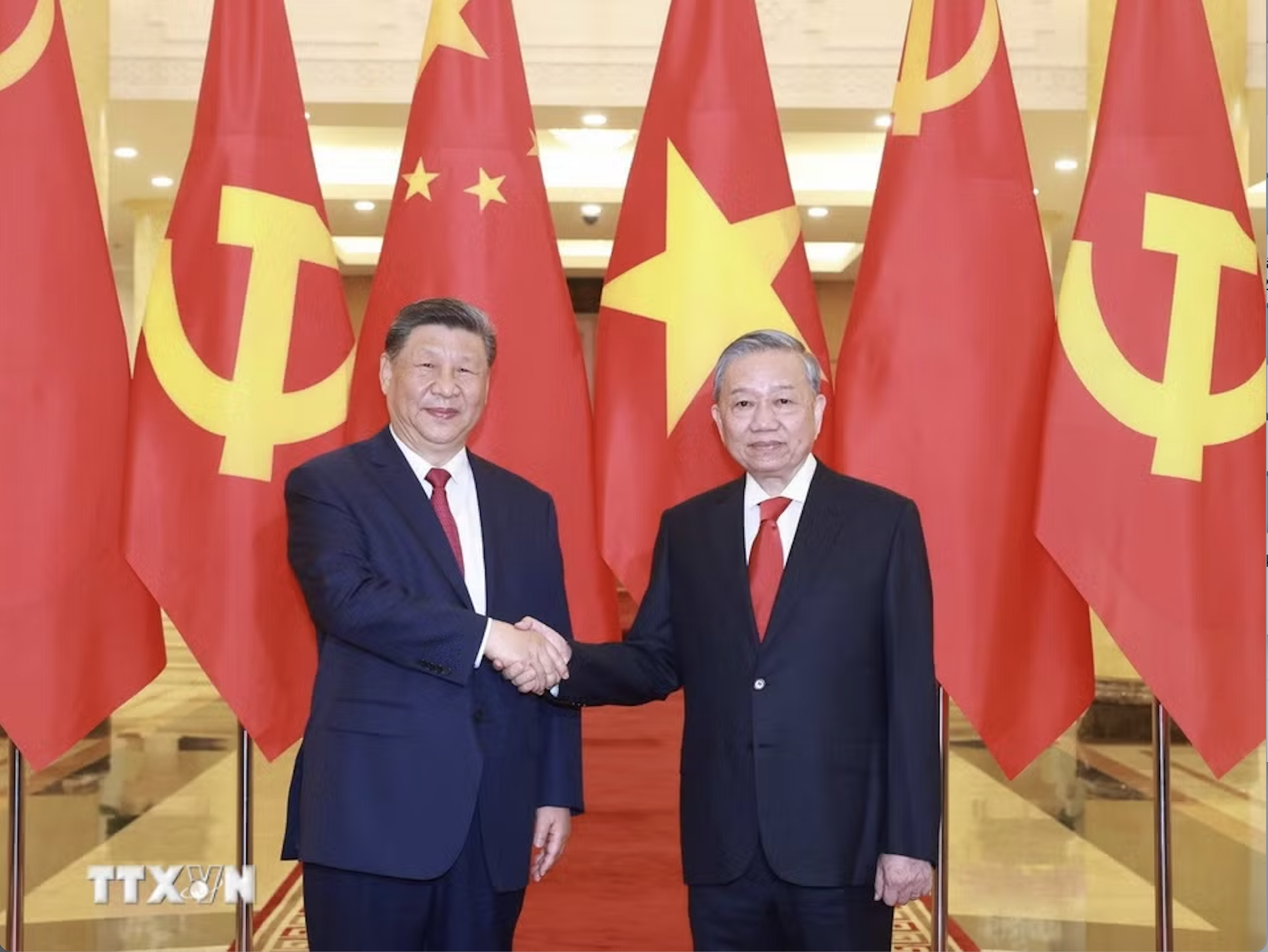 Tổng Bí thư, Chủ tịch Trung Quốc Tập Cận Bình chúc mừng Tổng Bí thư, Chủ tịch nước Tô Lâm - Ảnh 1.