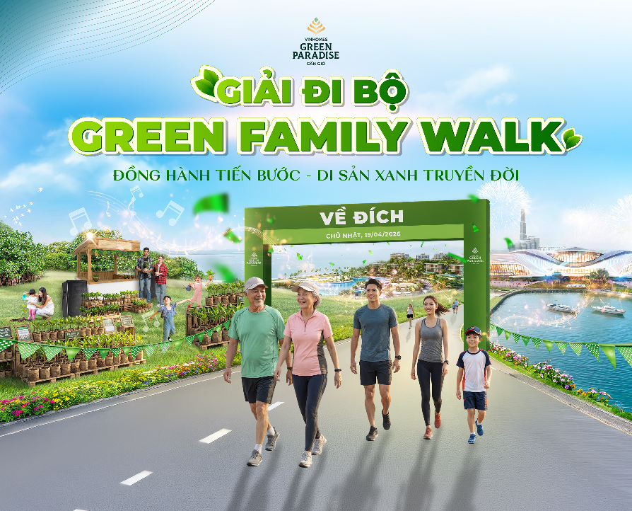 Giải đi bộ ba thế hệ Green Family Walk: Tuổi vàng, tuổi trẻ và tuổi thơ chung nhịp bước - Ảnh 1.