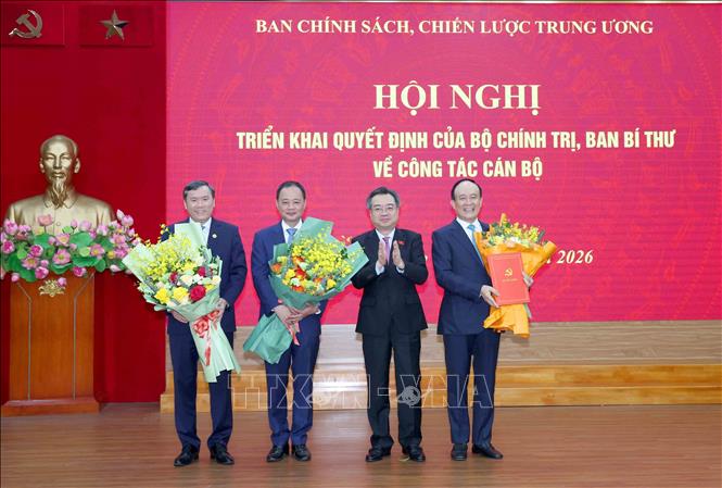 C&ocirc;ng bố quyết định bổ nhiệm l&atilde;nh đạo Ban Ch&iacute;nh s&aacute;ch, chiến lược Trung ương   - Ảnh 1.