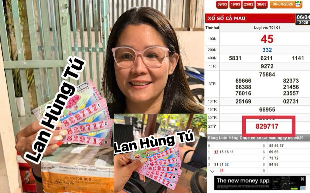 Chiều 8-4, đại lý tìm 4 vé trúng giải độc đắc xổ số miền Nam đang “đi lạc”