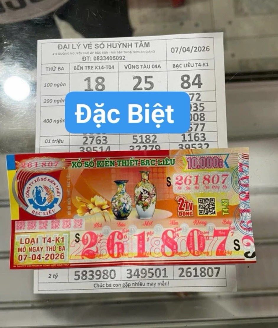 Chiều 8-4, đại lý tìm nhiều vé trúng độc đắc xổ số miền Nam đang “đi lạc” - Ảnh 3.