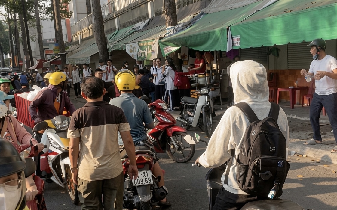 TPHCM: Truy xét nhóm người đánh nhau trước mặt hàng trăm học sinh, phụ huynh