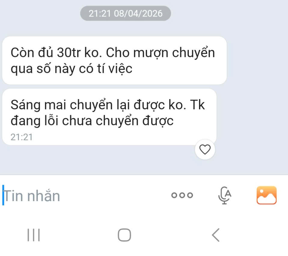 Gi&aacute;m đốc sở C&agrave; Mau bị hack Zalo , nhắn tin mượn tiền người d&acirc;n - Ảnh 1.