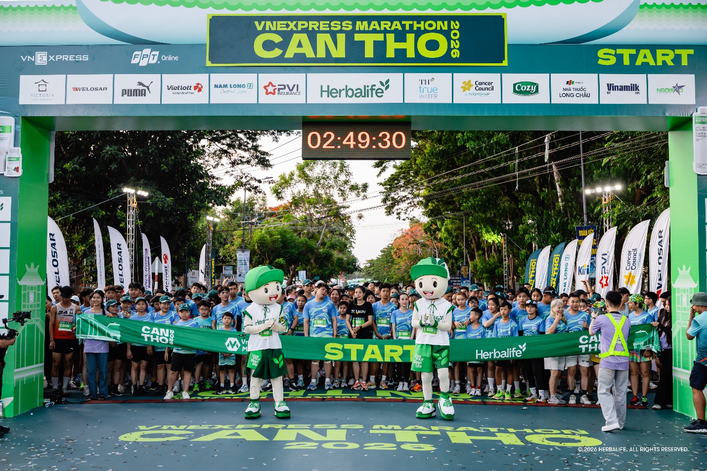 Herbalife Việt Nam đồng hành cùng hơn 10.000 vận động viên tại VnExpress Marathon Cần Thơ 2026 - Ảnh 1.