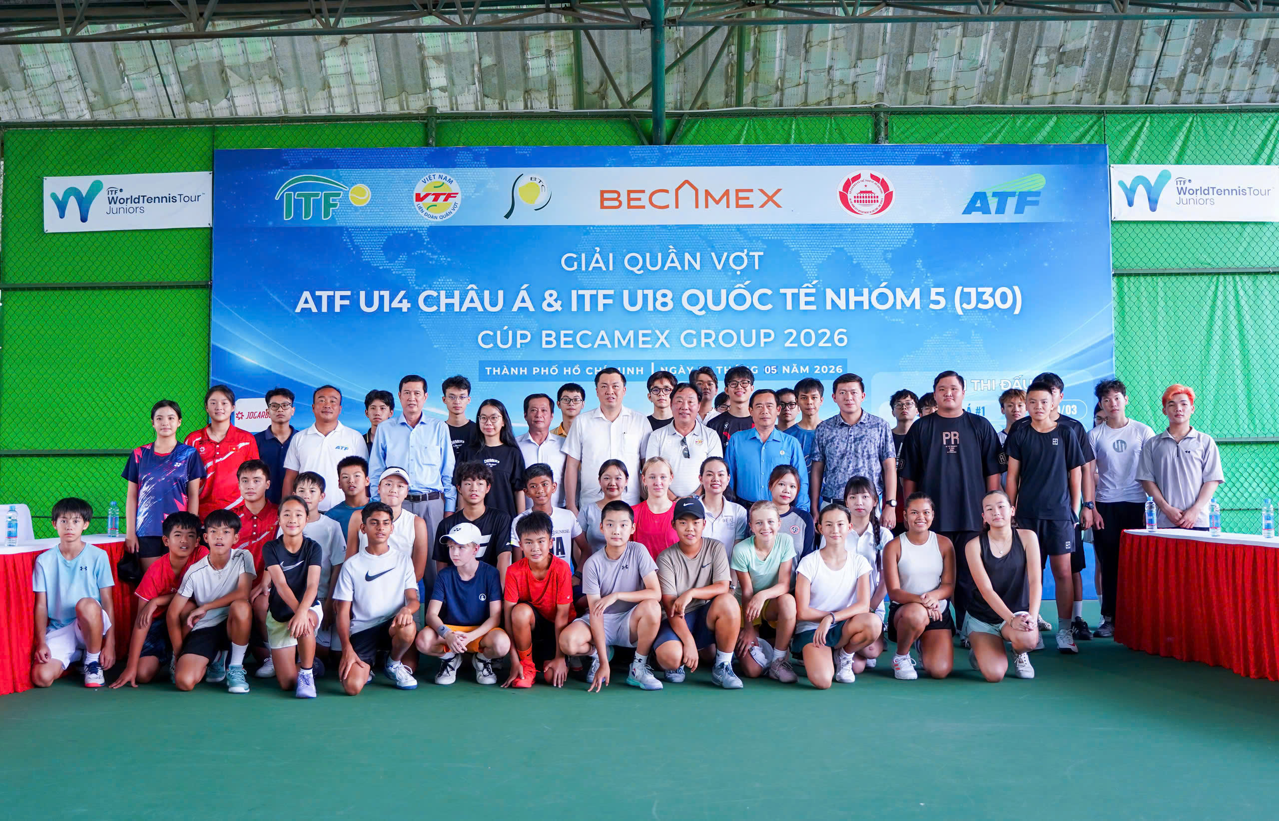 Hơn 100 tay vợt trẻ tranh tài tại Giải Quần vợt ATF U14 châu Á - Ảnh 1.