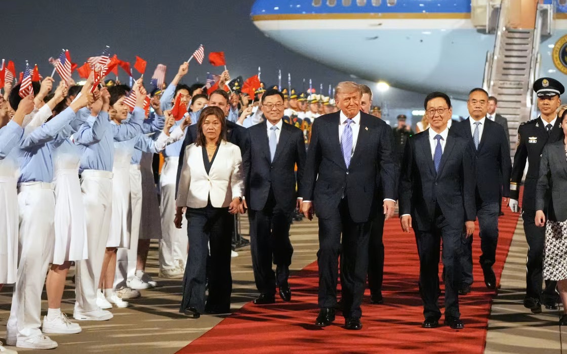 Tổng thống Mỹ Donald Trump đến Bắc Kinh