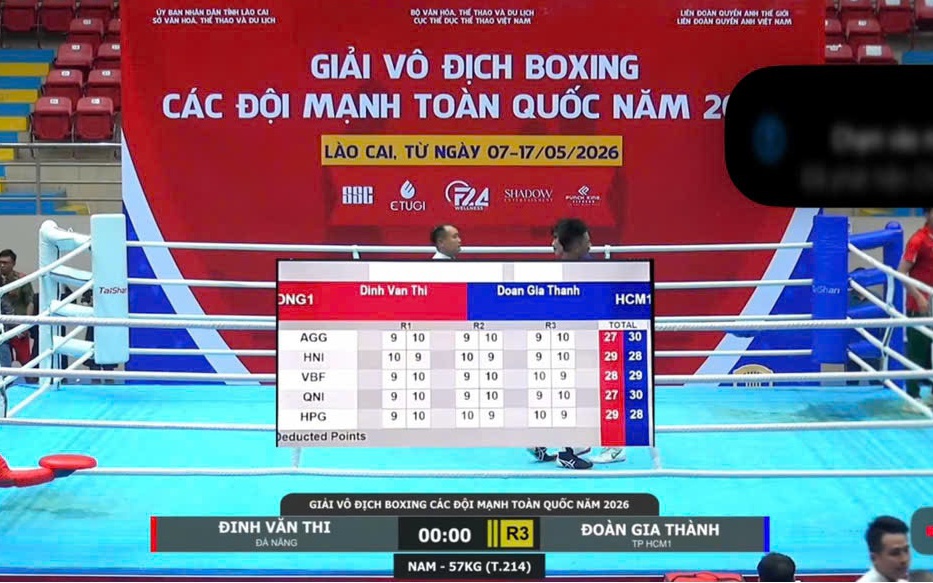 5 trọng tài cho thắng, 2 giám sát xử thua, đoàn boxing TPHCM bức xúc