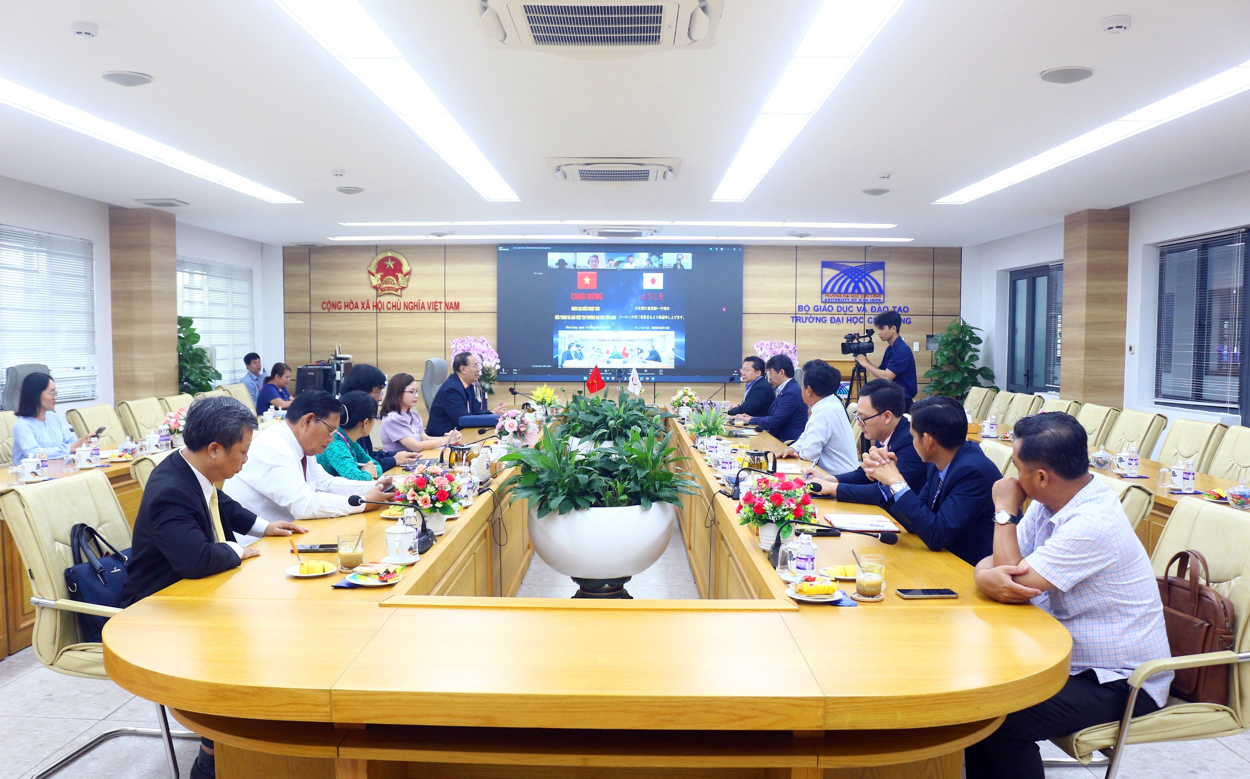 Trường Đại học Cửu Long đẩy mạnh hợp tác với các đối tác Nhật Bản - Ảnh 1.