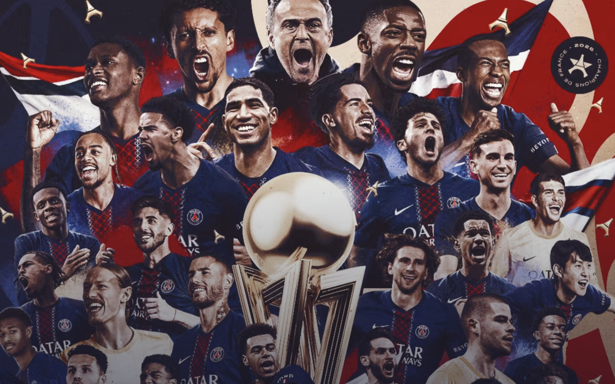 PSG vô địch Ligue 1 mùa thứ 5 liên tiếp