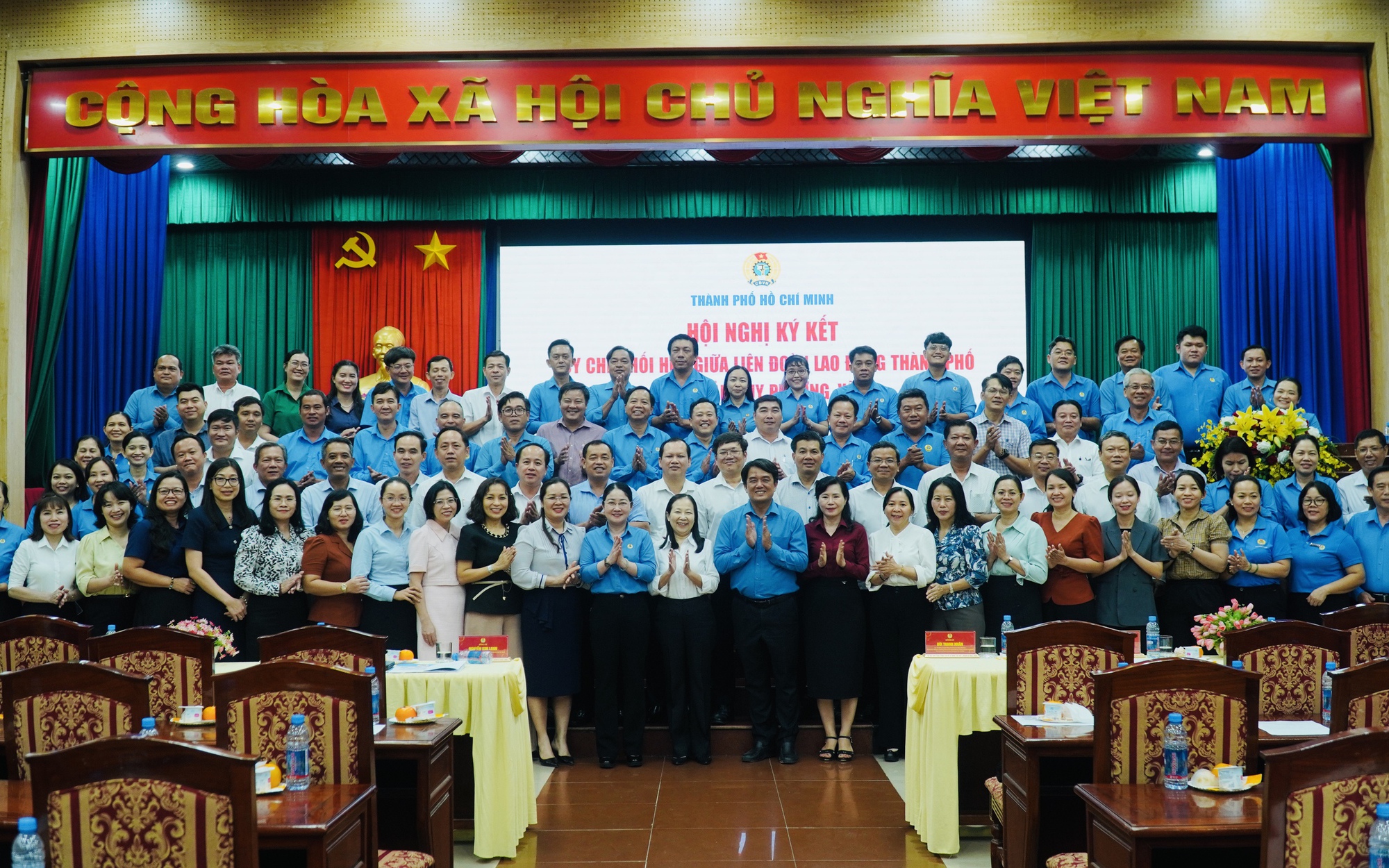 LĐLĐ TPHCM ký quy chế phối hợp với 36 địa phương khu vực Bình Dương cũ