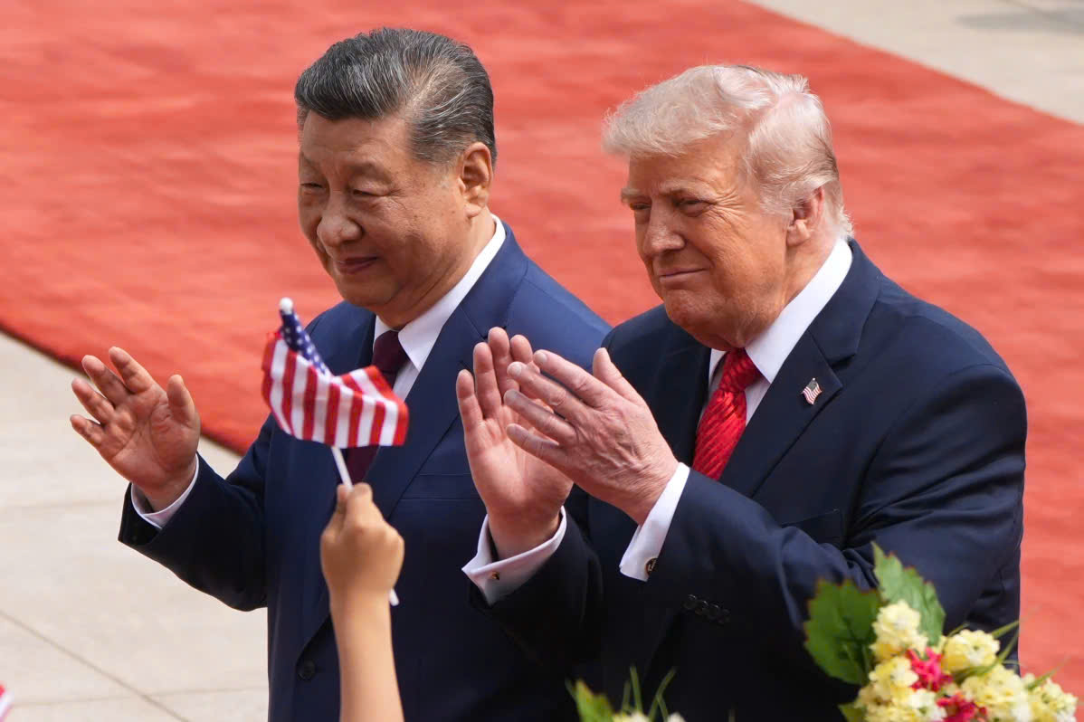 Ngày đầu làm việc tại Bắc Kinh của ông Donald Trump - Ảnh 1.