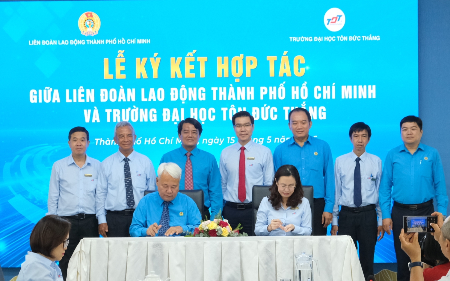 LĐLĐ TPHCM và Trường Đại học Tôn Đức Thắng hợp tác đào tạo cho người lao động