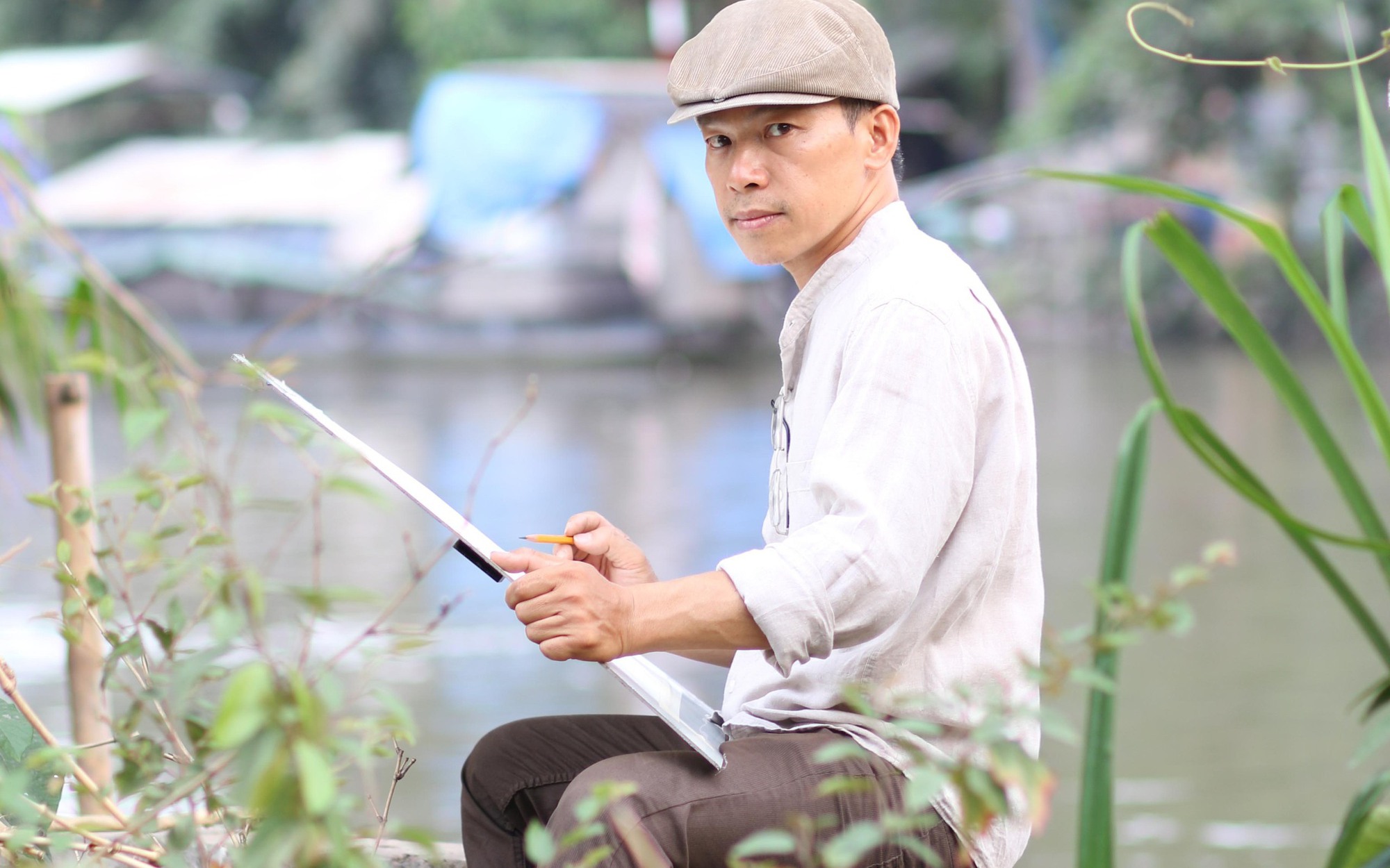 Vũ Thành Tâm vì COVID-19 mà thành họa sĩ màu nước