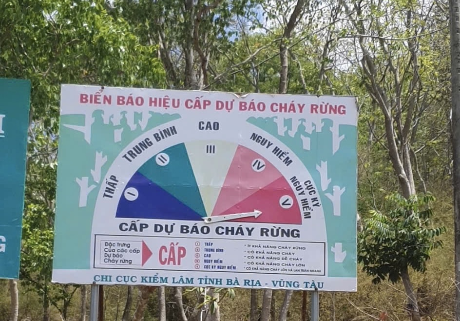TPHCM: Nhiều khu vực rừng được cảnh báo cháy cấp cực kỳ nguy hiểm - Ảnh 1.