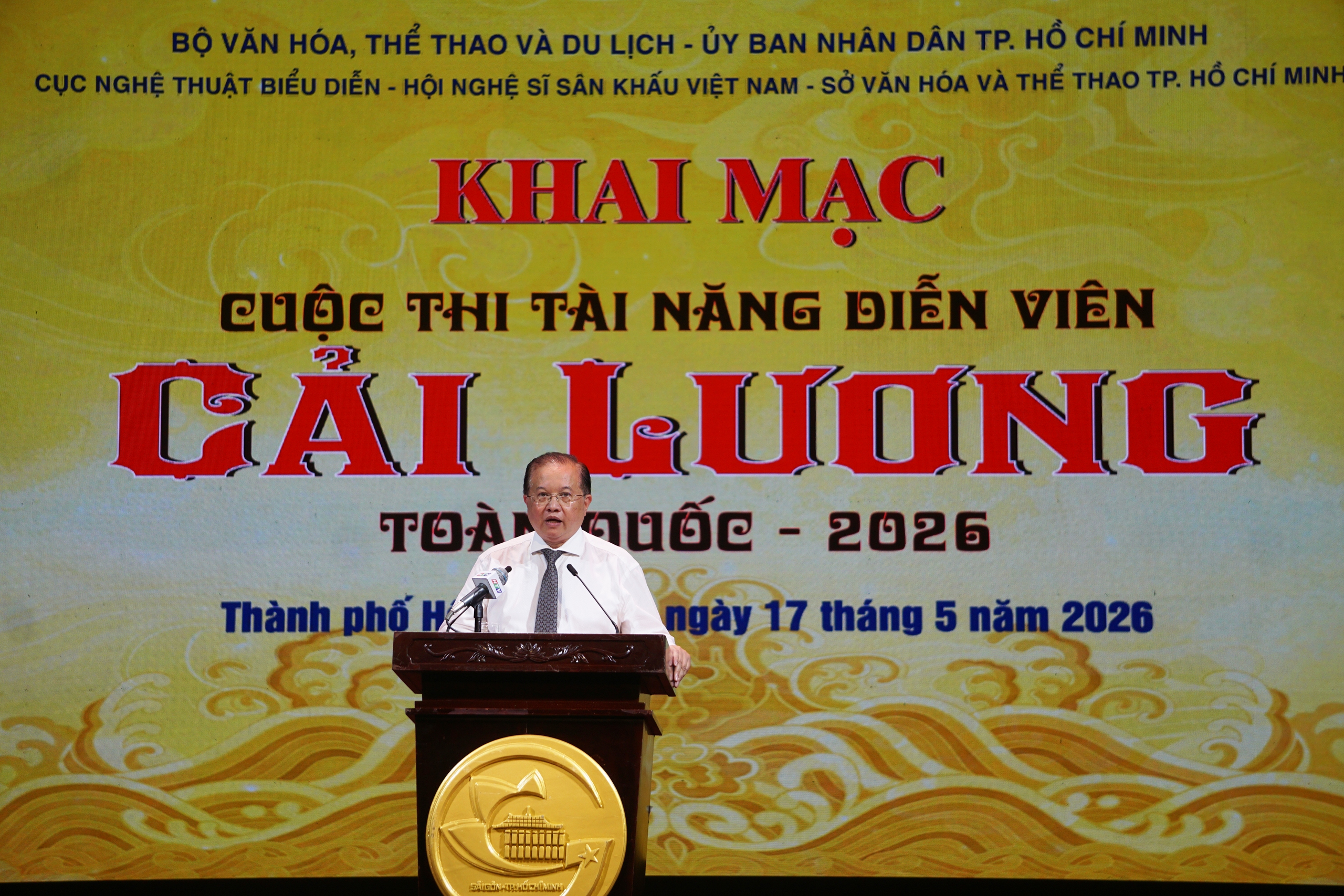 Khai mạc Cuộc thi T&agrave;i năng Diễn vi&ecirc;n Cải lương to&agrave;n quốc 2026 - Ảnh 2.