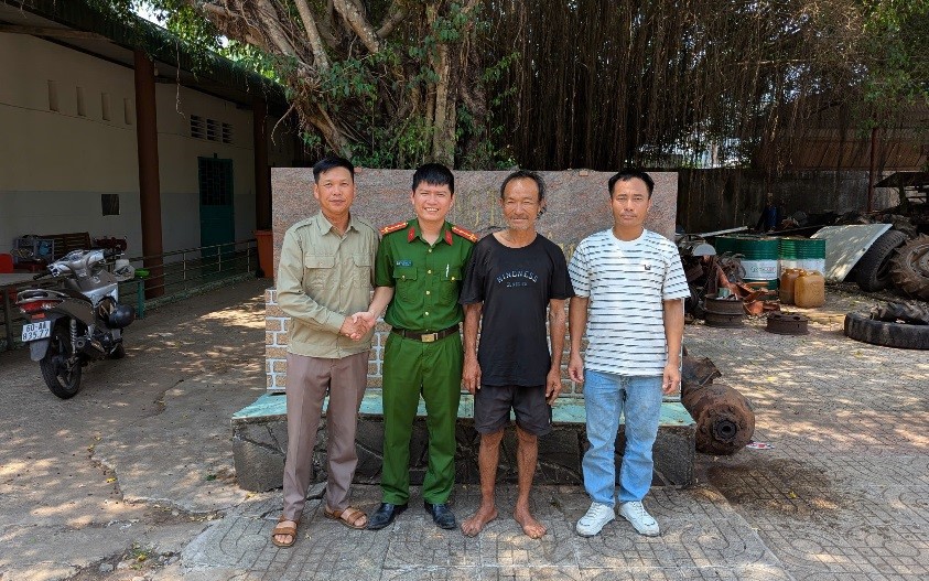 Người đàn ông đi lang thang ở Đồng Nai đã đoàn tụ với gia đình sau 14 năm mất liên lạc