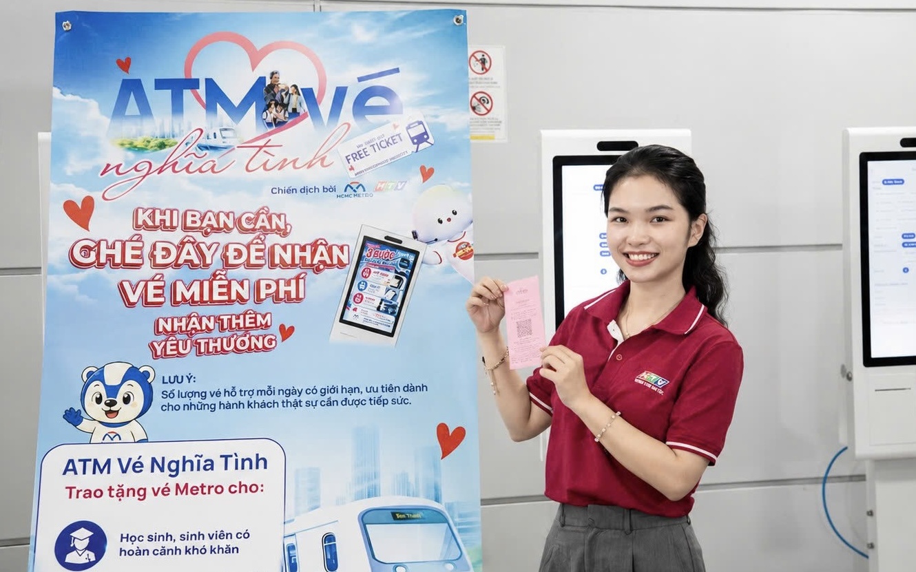 Metro Bến Thành - Suối Tiên: Triển khai “ATM vé nghĩa tình” từ ngày 5-6