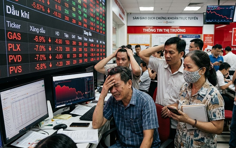 Nhà đầu tư cá nhân lại "đu đỉnh" khi hàng loạt cổ phiếu dầu khí nằm sàn
