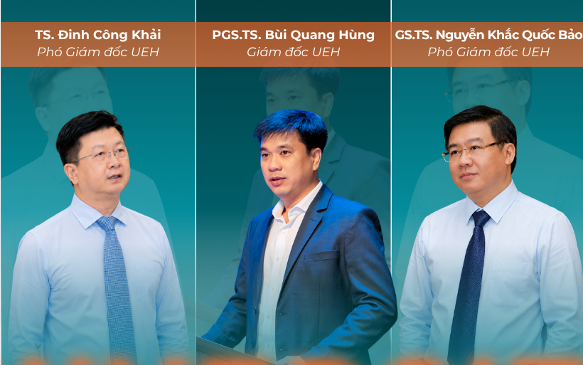 Chân dung 3 lãnh đạo vừa được bổ nhiệm của ĐH Kinh tế TPHCM
