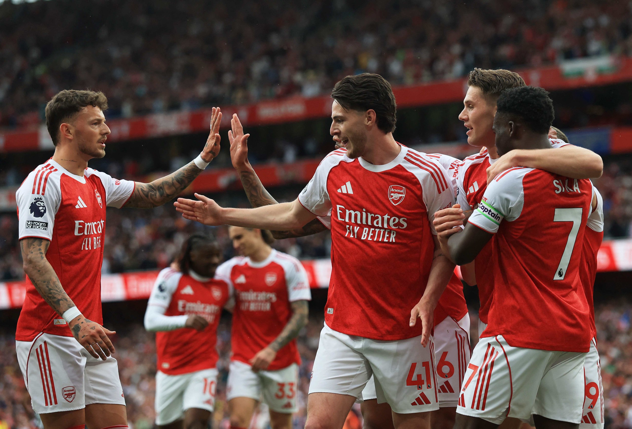 Chấm điểm Arsenal: Saka, Gyokeres cùng 9 điểm; Ben White gây thất vọng - Ảnh 1.