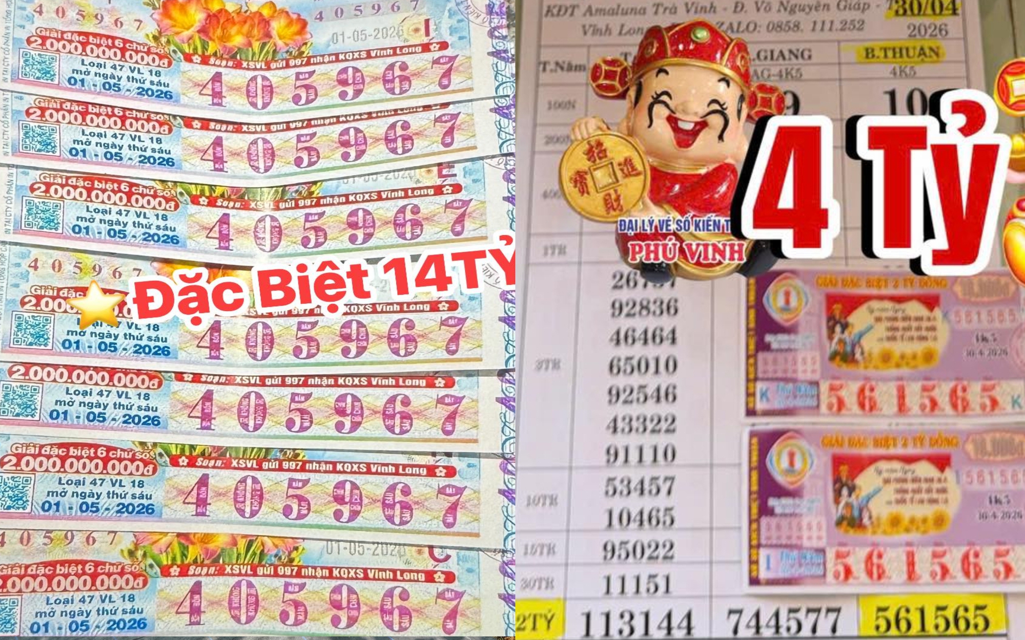 Xổ số miền Nam ngày 2-5: Tiếp tục xuất hiện 160 vé trúng độc đắc và an ủi - Ảnh 3.