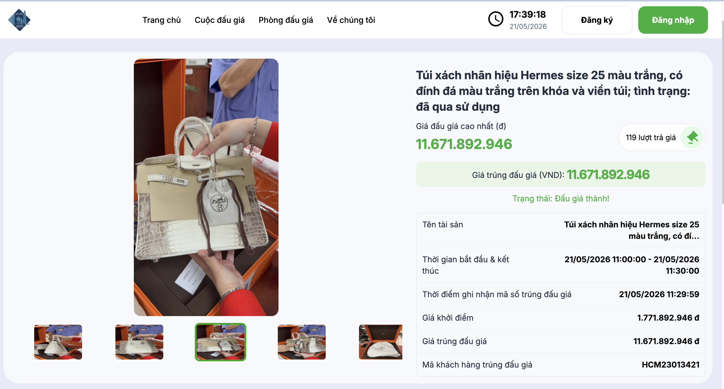 Túi Hermes bà Trương Mỹ Lan từng nói "giá trị không đáng bao nhiêu", đấu giá thu về hơn 14 tỉ đồng - Ảnh 1.