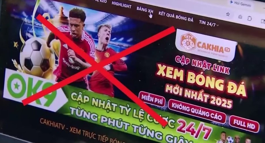 Ph&aacute; đường d&acirc;y CakhiaTV, ph&aacute;t lậu b&oacute;ng đ&aacute;, quảng c&aacute;o c&aacute; độ với số tiền thu lợi đặc biệt lớn - Ảnh 1.
