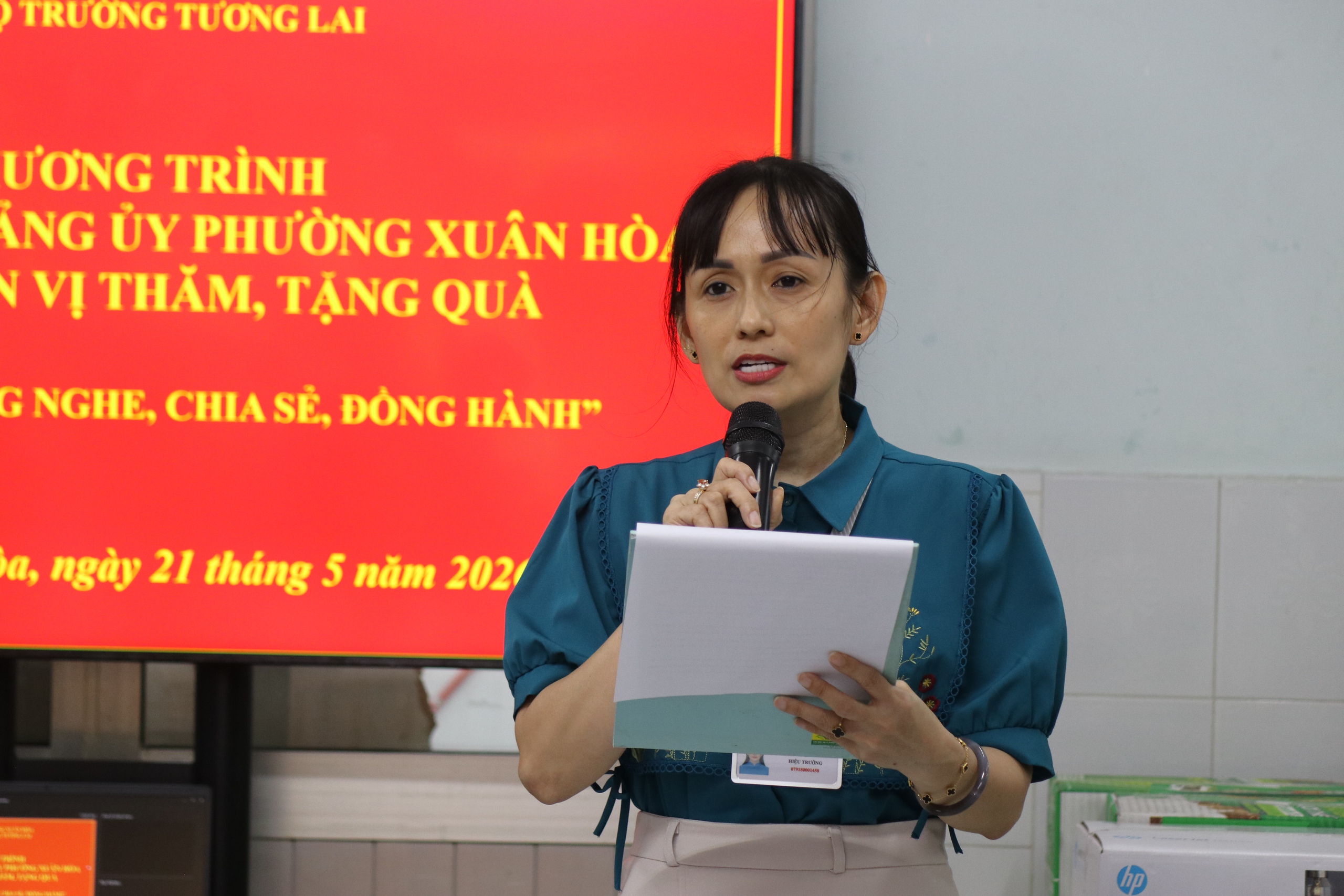 Phường Xu&acirc;n H&ograve;a thăm, l&agrave;m việc v&agrave; tặng qu&agrave; c&aacute;c đơn vị chăm s&oacute;c, gi&aacute;o dục trẻ em đặc biệt - Ảnh 6.