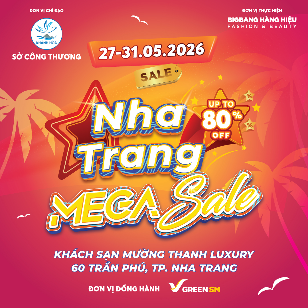350 thương hiệu quốc tế, trong nước tại "Nha Trang Mega Sale 2026" - Ảnh 1.