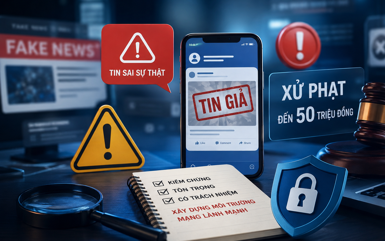 Tăng xử phạt để làm sạch không gian mạng