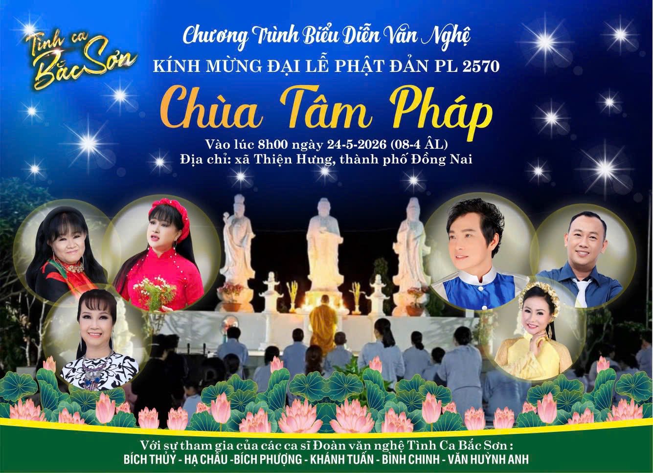 Nghệ sĩ B&iacute;ch Thủy với 4 suất diễn văn nghệ m&ugrave;a Phật đản - Ảnh 3.