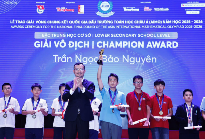 Vinh danh c&aacute;c t&agrave;i năng To&aacute;n học trẻ  - Ảnh 1.
