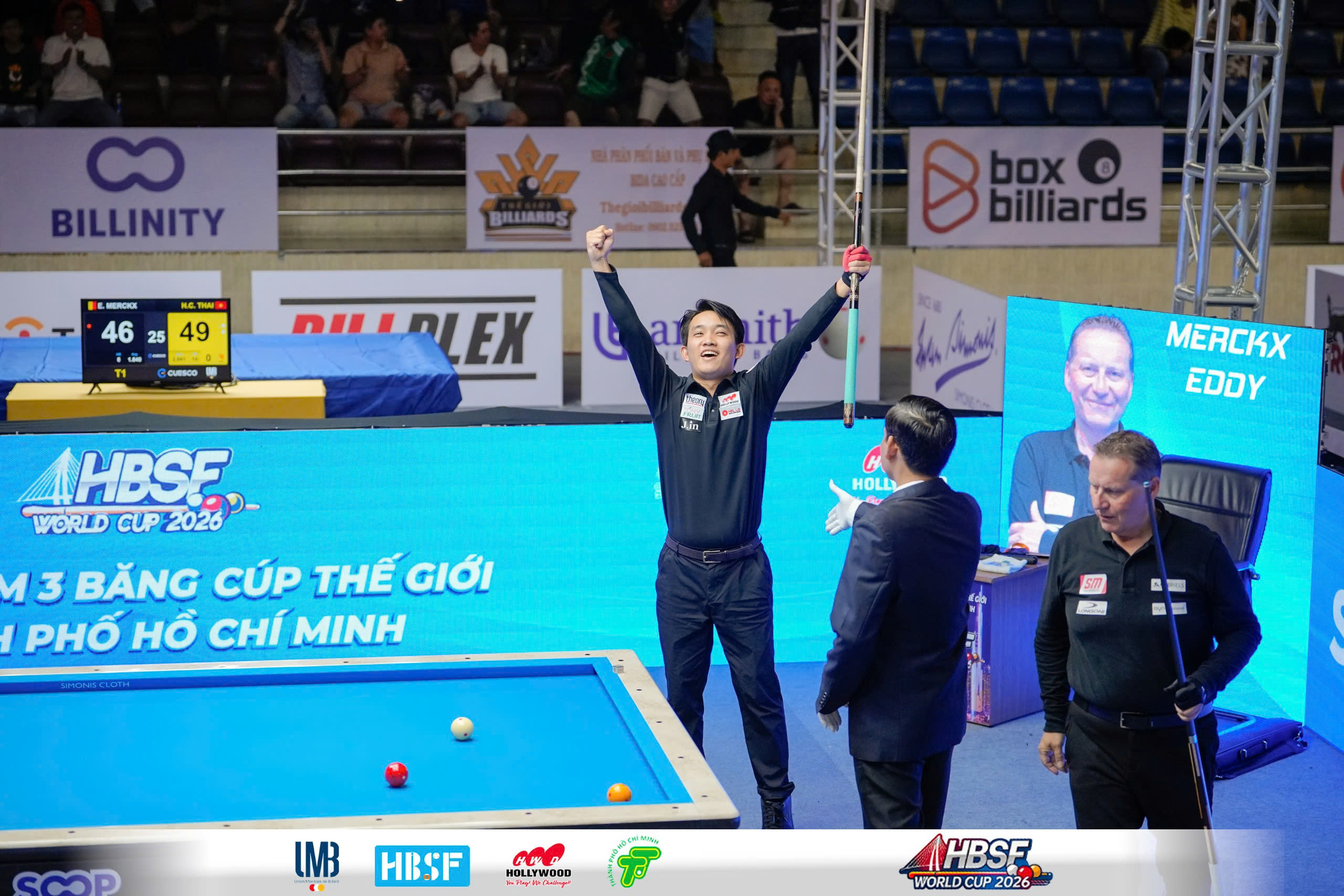 Chiêm Hồng Thái tạo lập kỳ tích tại World Cup billiards carom TPHCM - Ảnh 4.