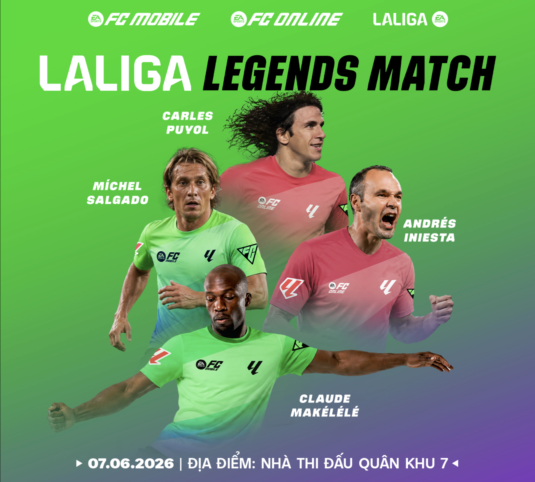 D&agrave;n cựu tuyển thủ Việt Nam sẽ đối đầu những huyền thoại La Liga tại TP HCM - Ảnh 1.